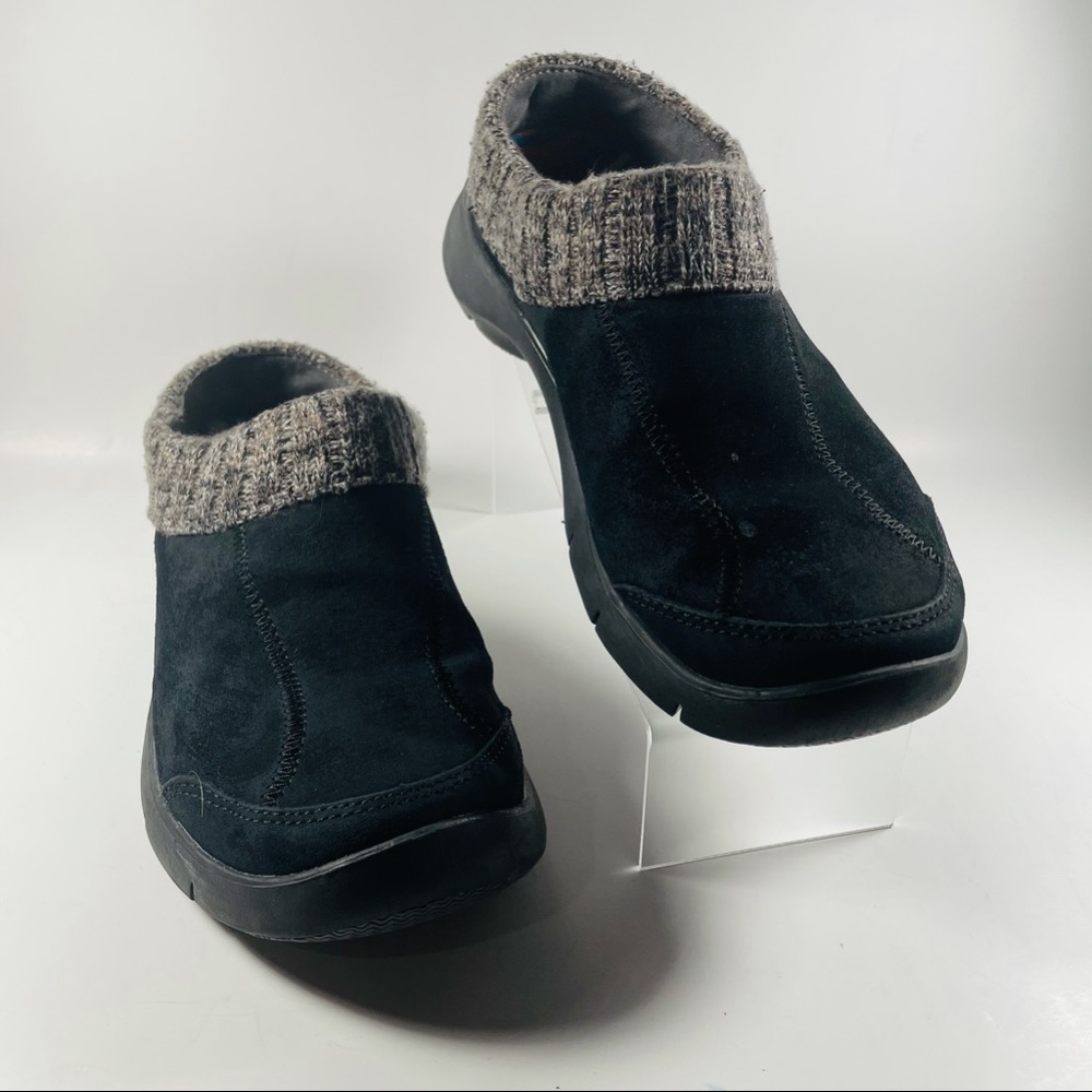 Dansko Eartha Black Suede Leather Clog Mule Slides Shoes EUR 37 US Size 6-6.5